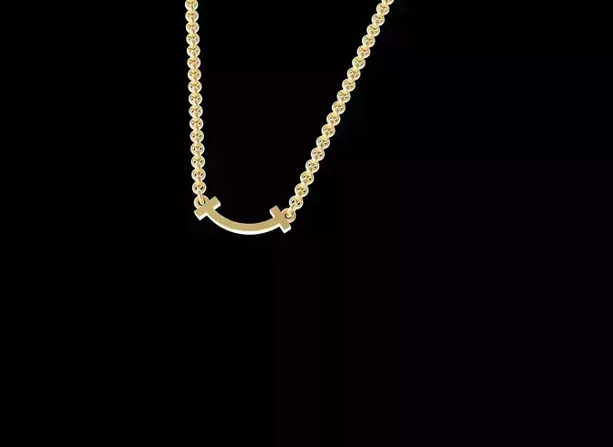 Smile T Necklace Pendant 