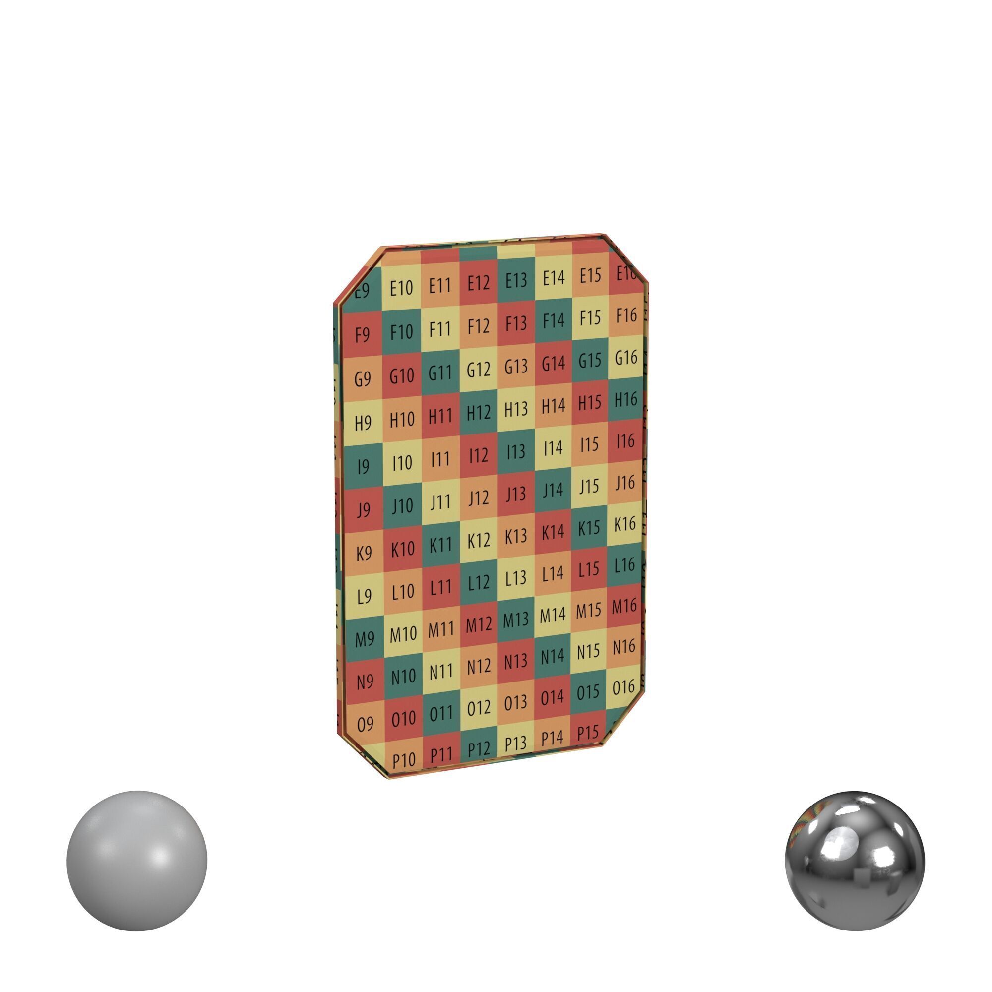 Rohe Octagonal Mirror 3D model_2