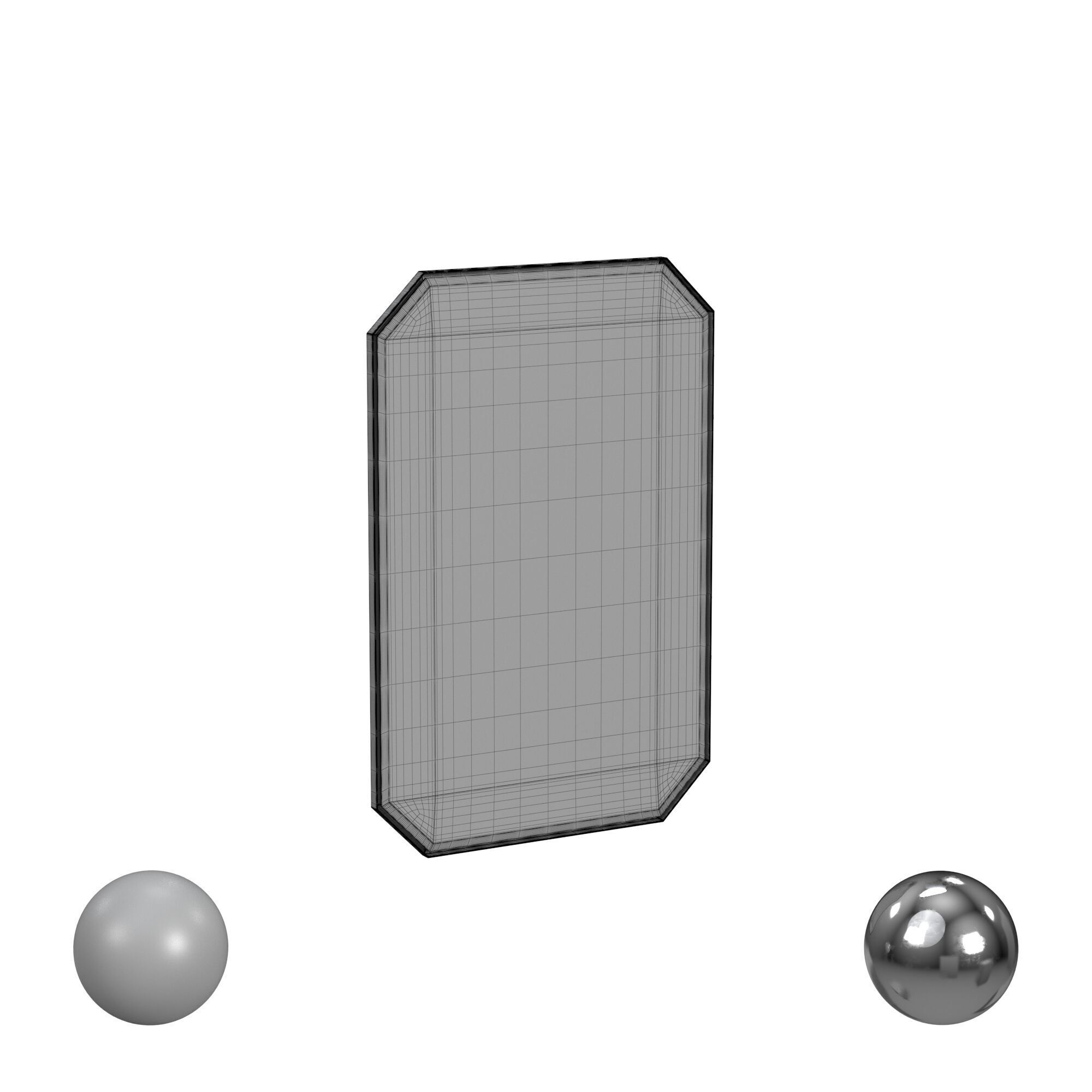 Rohe Octagonal Mirror 3D model_3