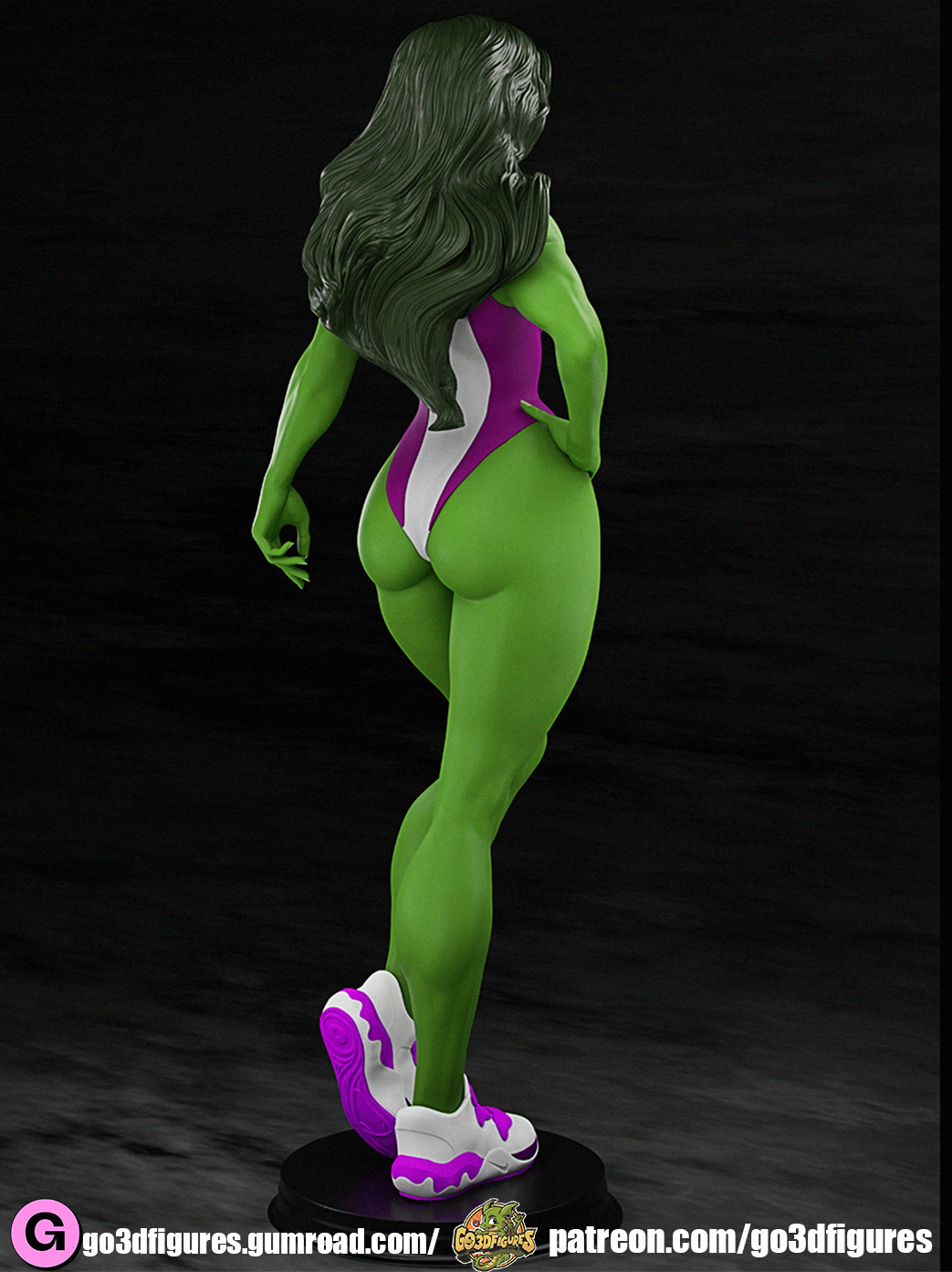 she hulk 3D print model_3