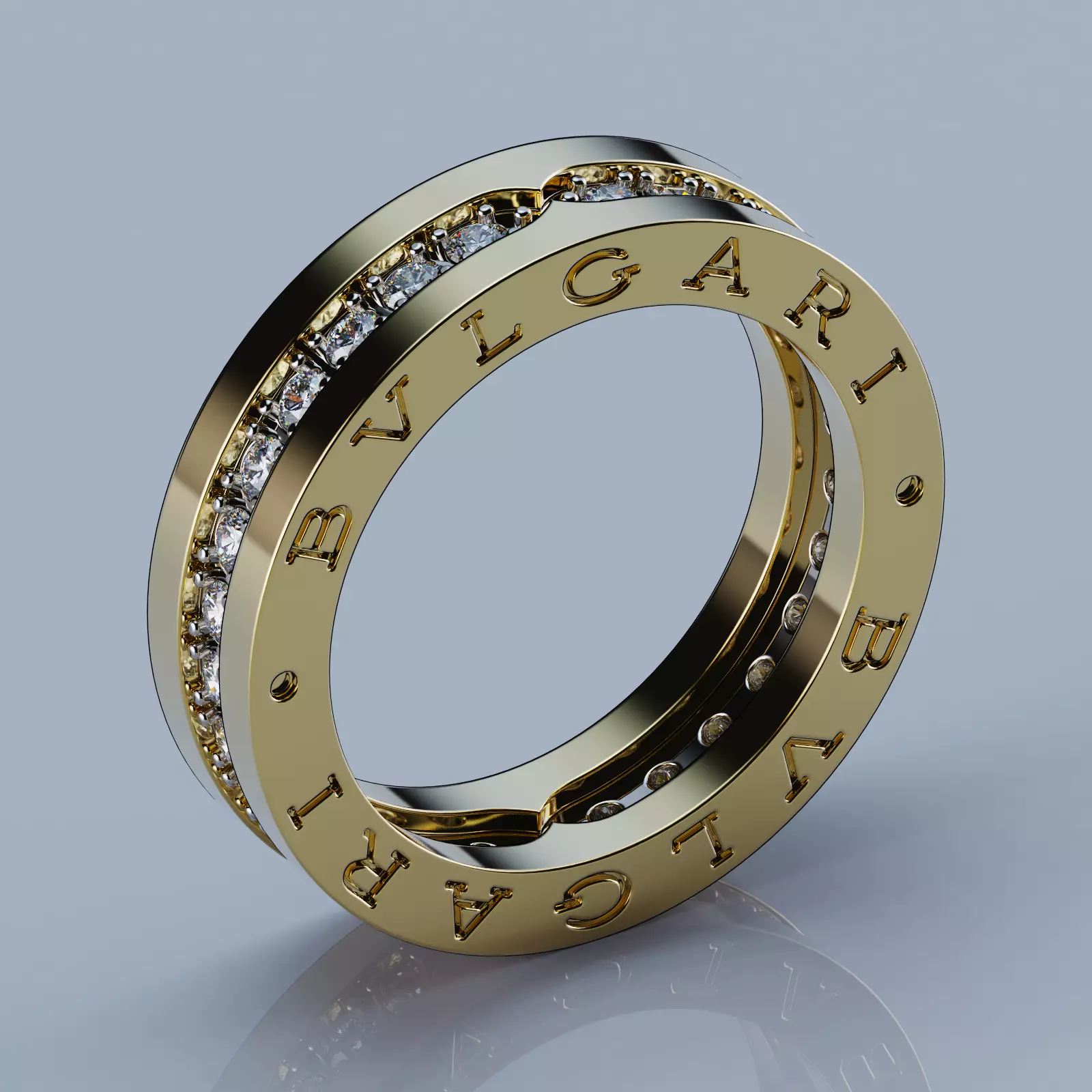 Bzero Style Rings All Sizes Collection 3D print model_0