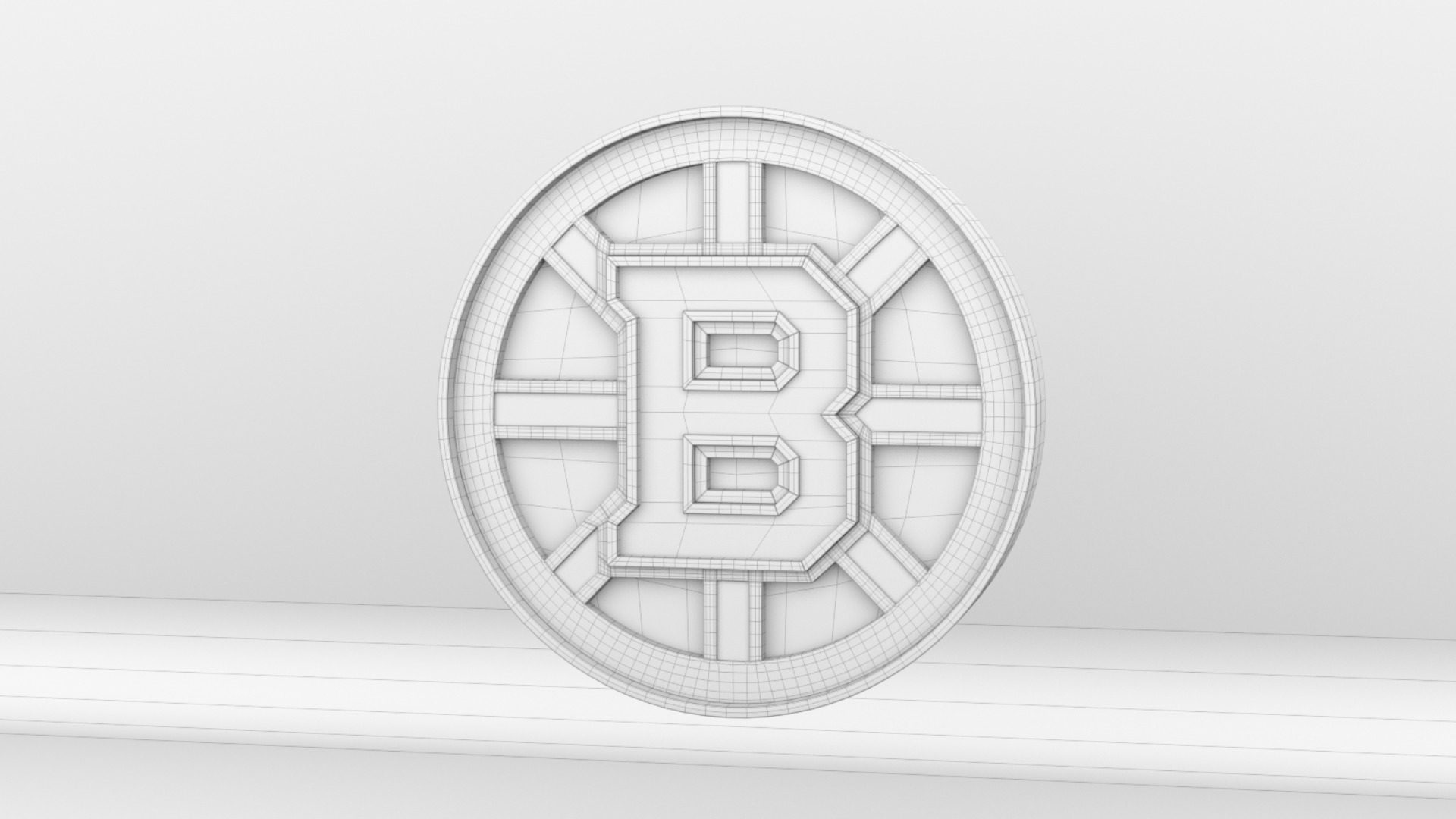 NHL Boston Bruins Team Logo 3D model_2