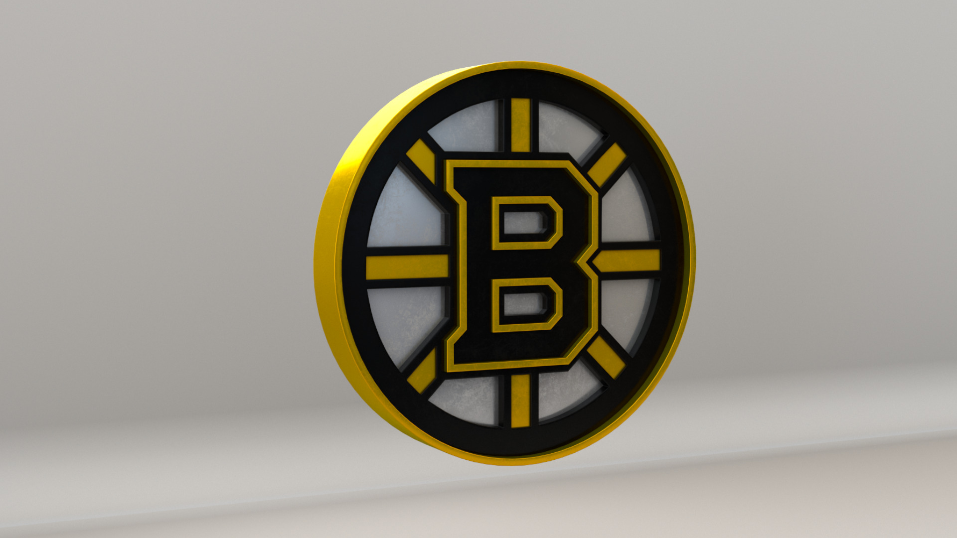 NHL Boston Bruins Team Logo 3D model_5