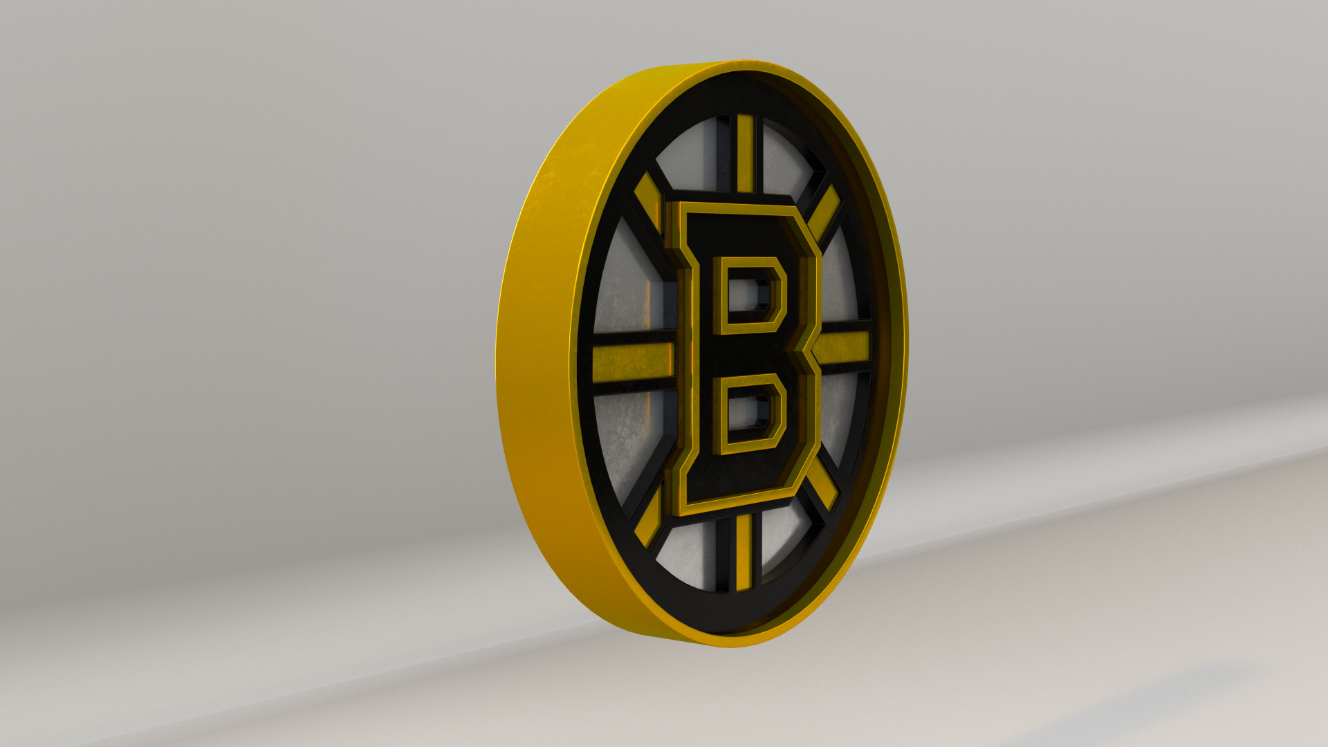 NHL Boston Bruins Team Logo 3D model_7