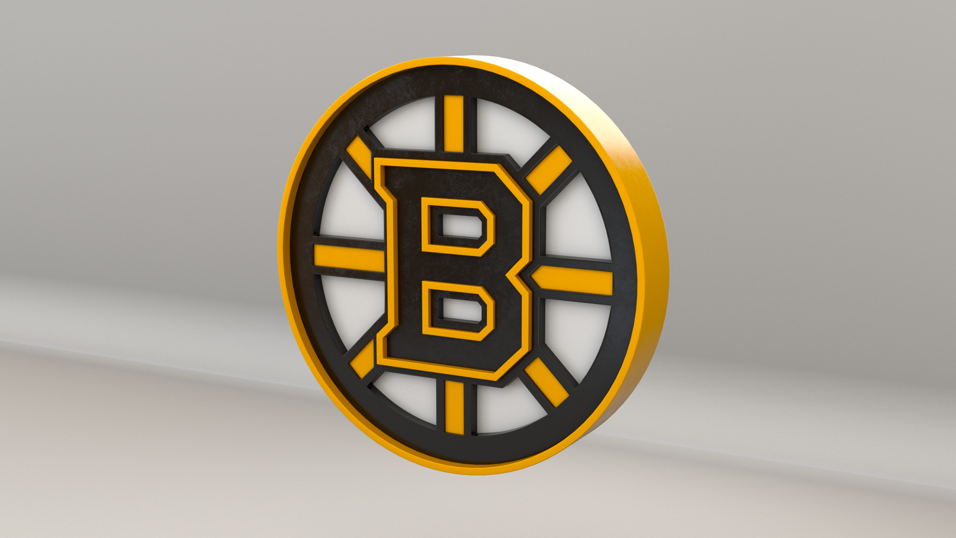 NHL Boston Bruins Team Logo 3D model_11
