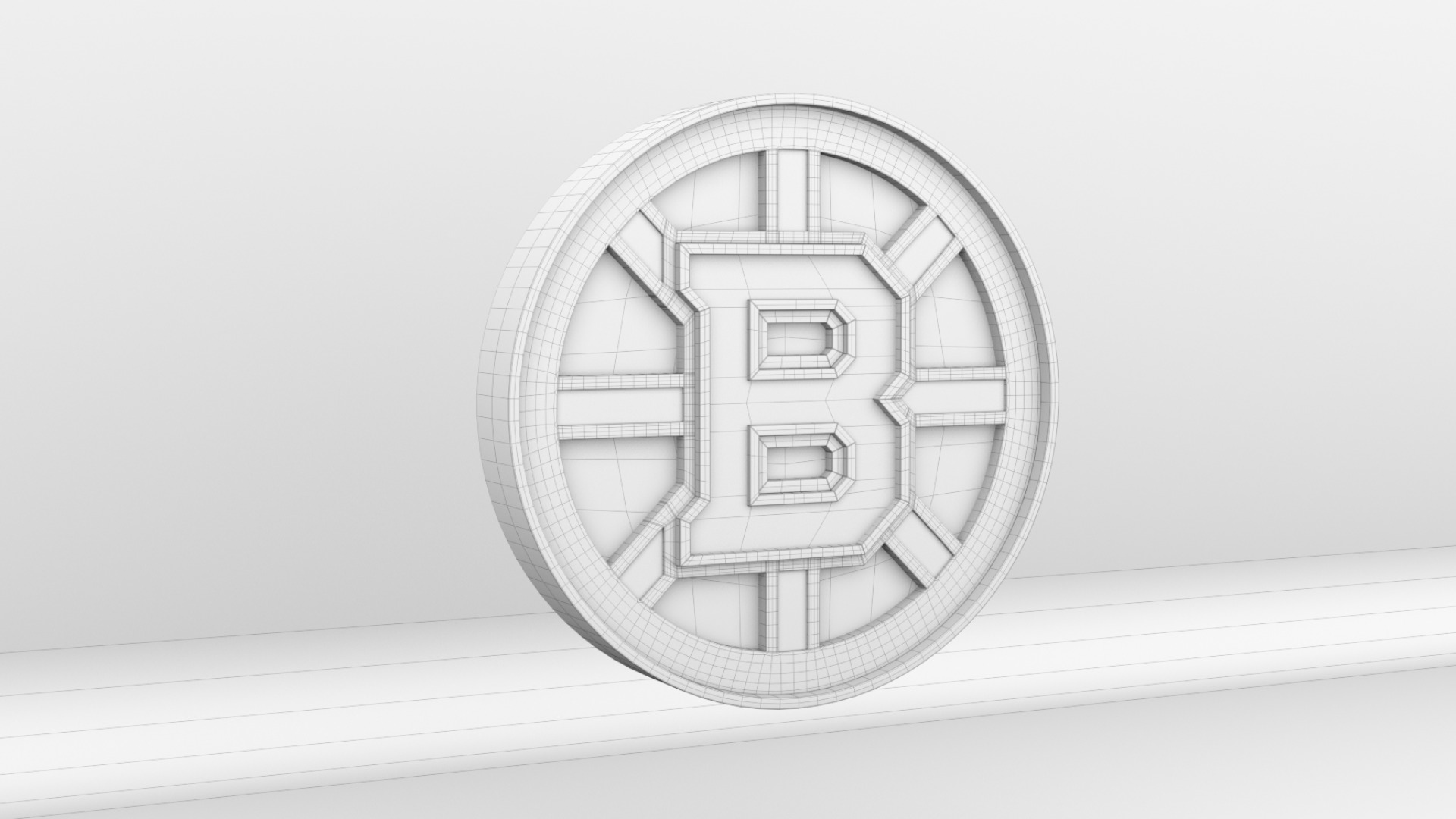 NHL Boston Bruins Team Logo 3D model_6