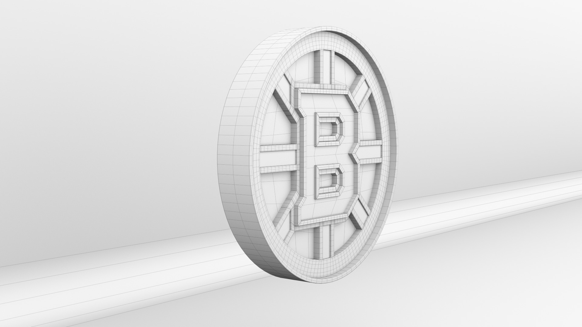 NHL Boston Bruins Team Logo 3D model_8