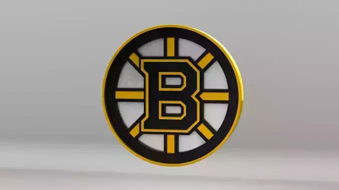 NHL Boston Bruins Team Logo 3D model