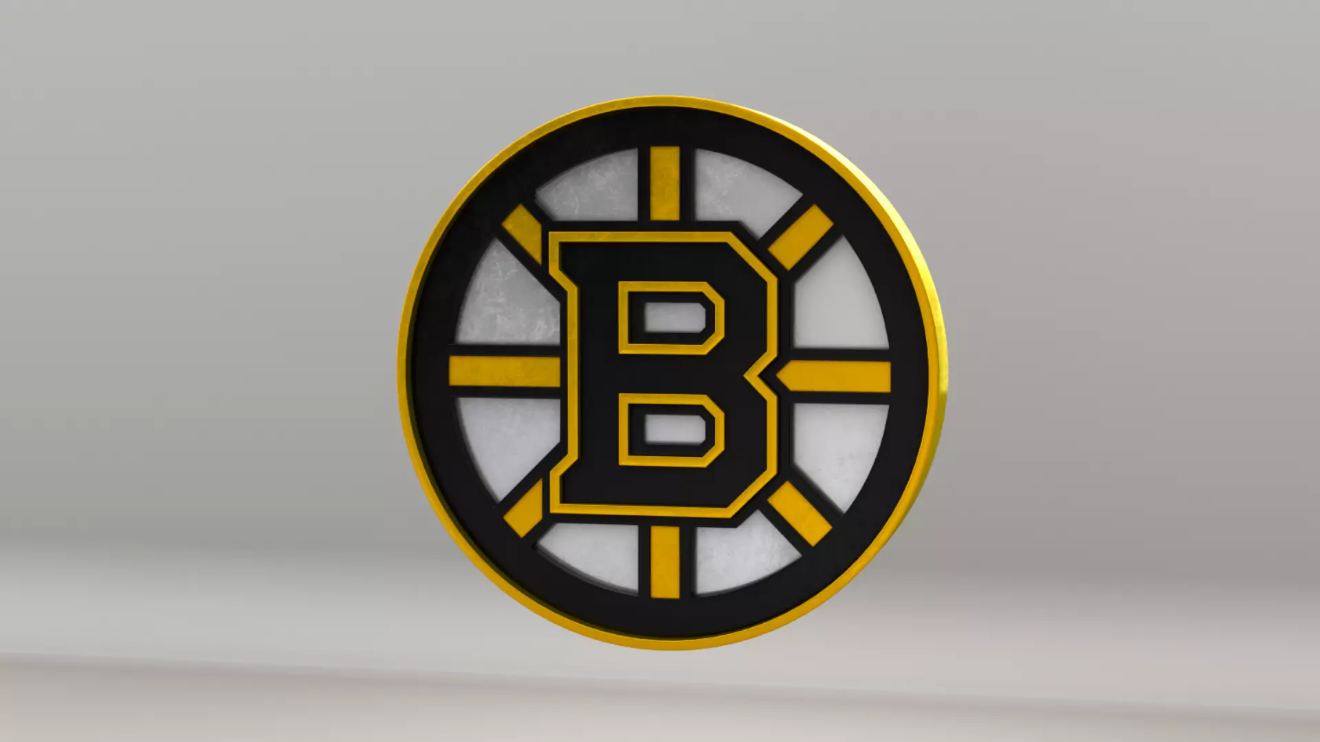 NHL Boston Bruins Team Logo 3D model_0