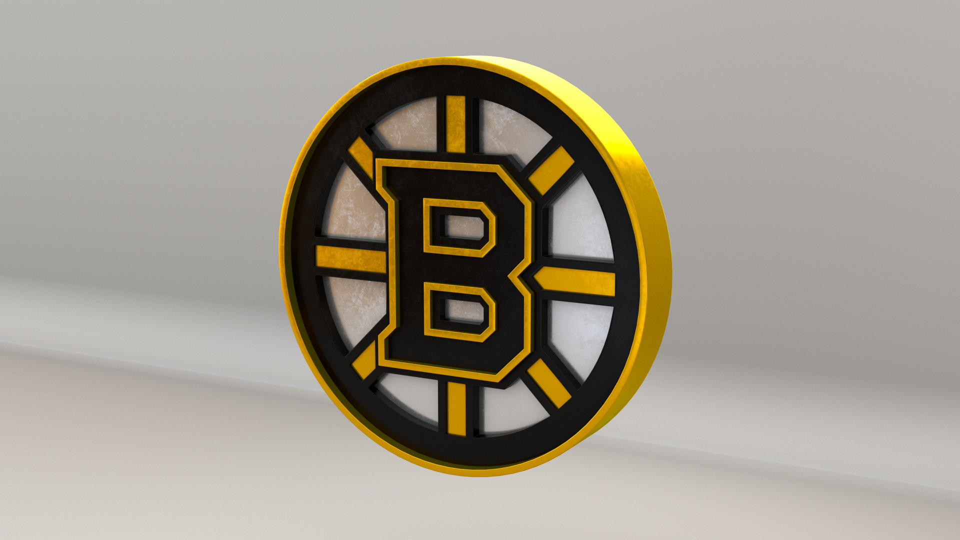 NHL Boston Bruins Team Logo 3D model_3