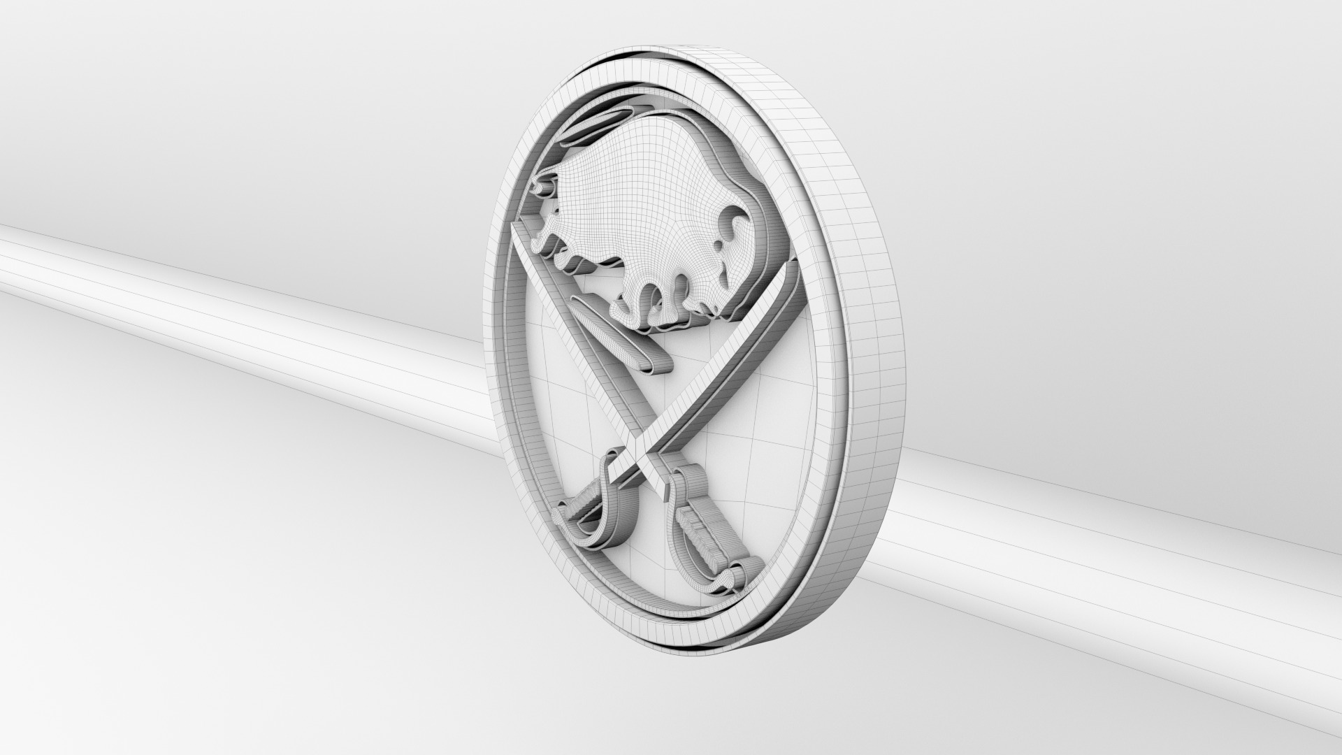 NHL Buffalo Sabres Team Logo 3D model_10