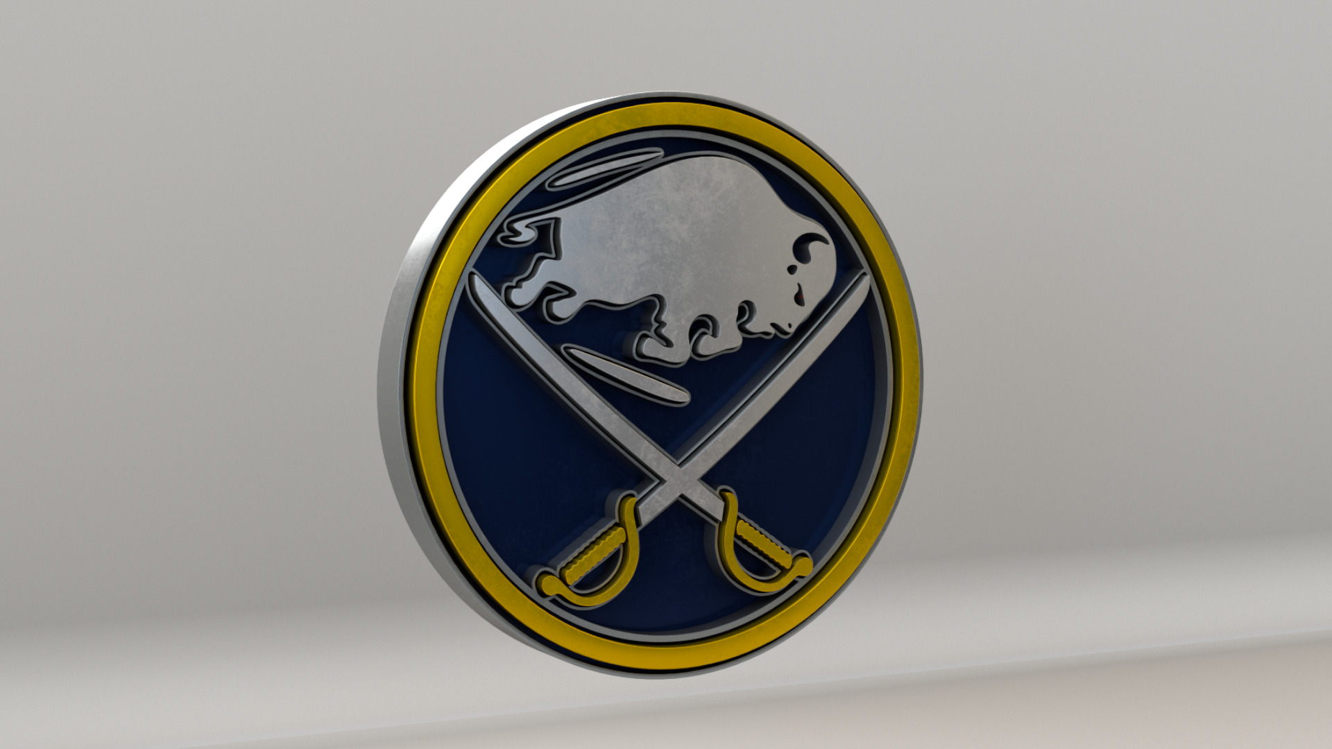 NHL Buffalo Sabres Team Logo 3D model_5