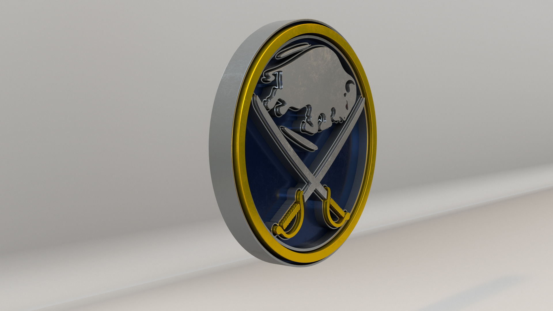 NHL Buffalo Sabres Team Logo 3D model_7