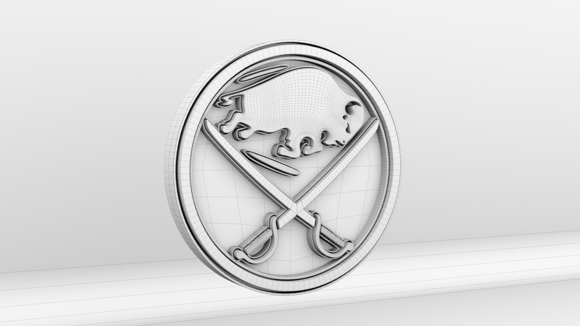 NHL Buffalo Sabres Team Logo 3D model_6