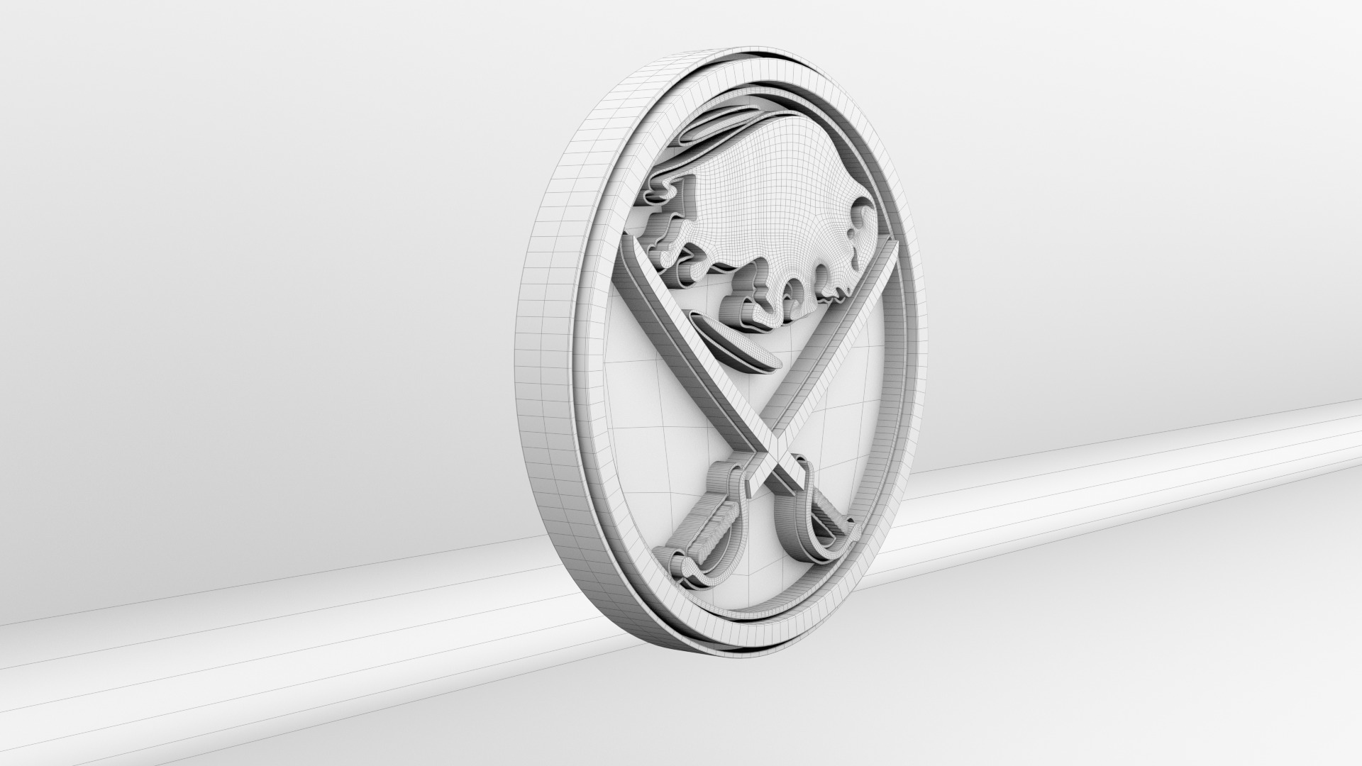 NHL Buffalo Sabres Team Logo 3D model_8