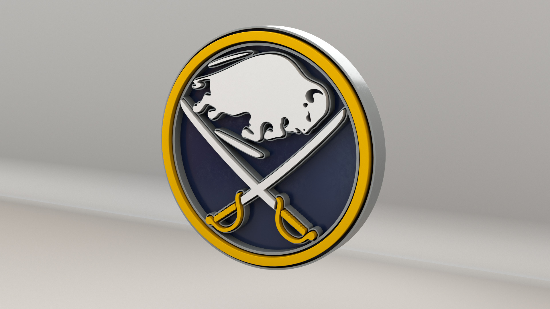 NHL Buffalo Sabres Team Logo 3D model_11