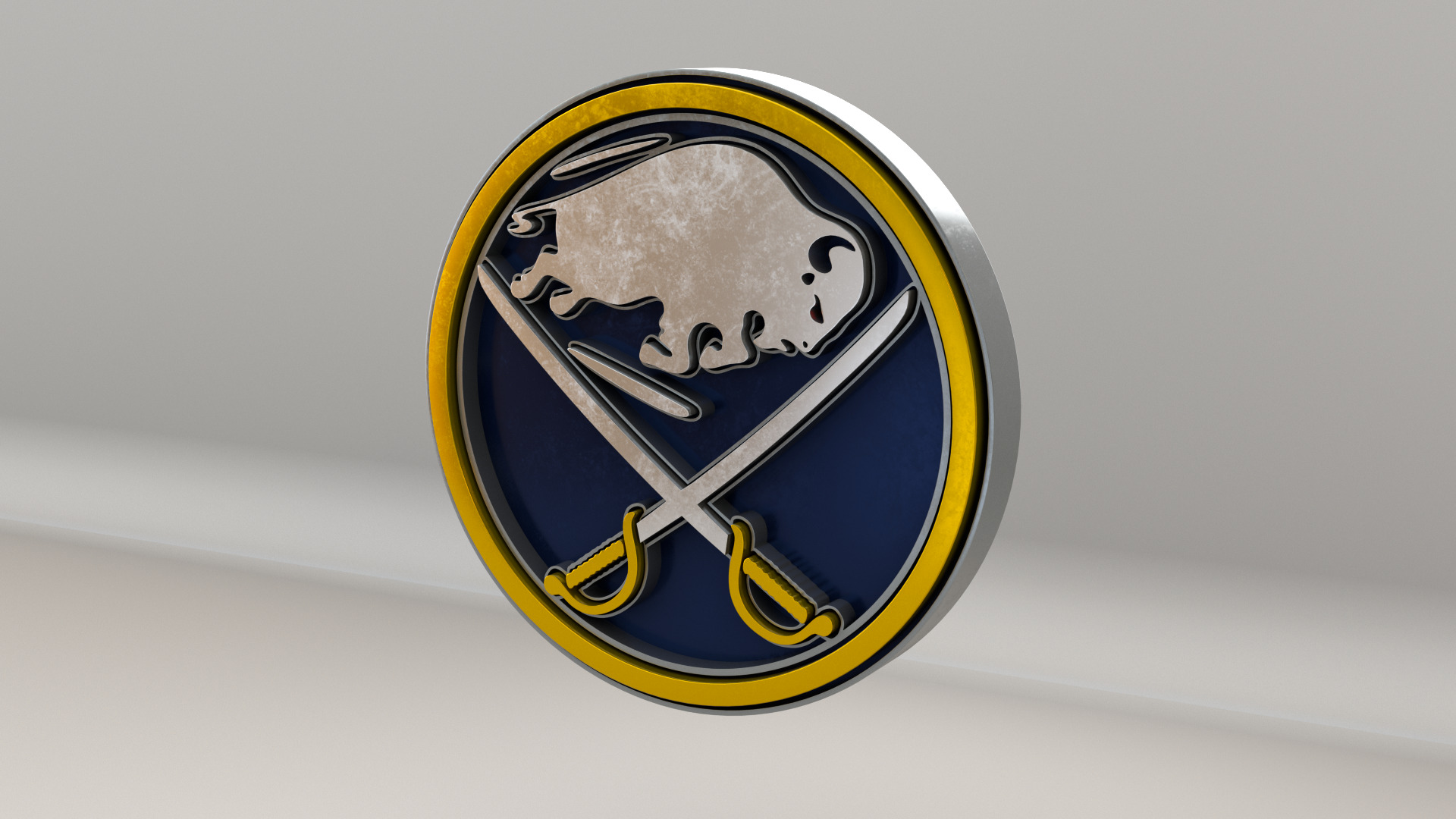 NHL Buffalo Sabres Team Logo 3D model_3