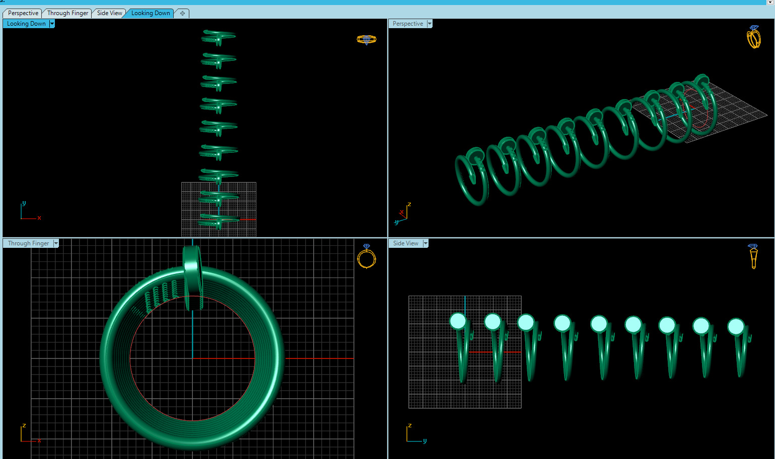 Nail Rings style All Sizes Collection 3D print model_17