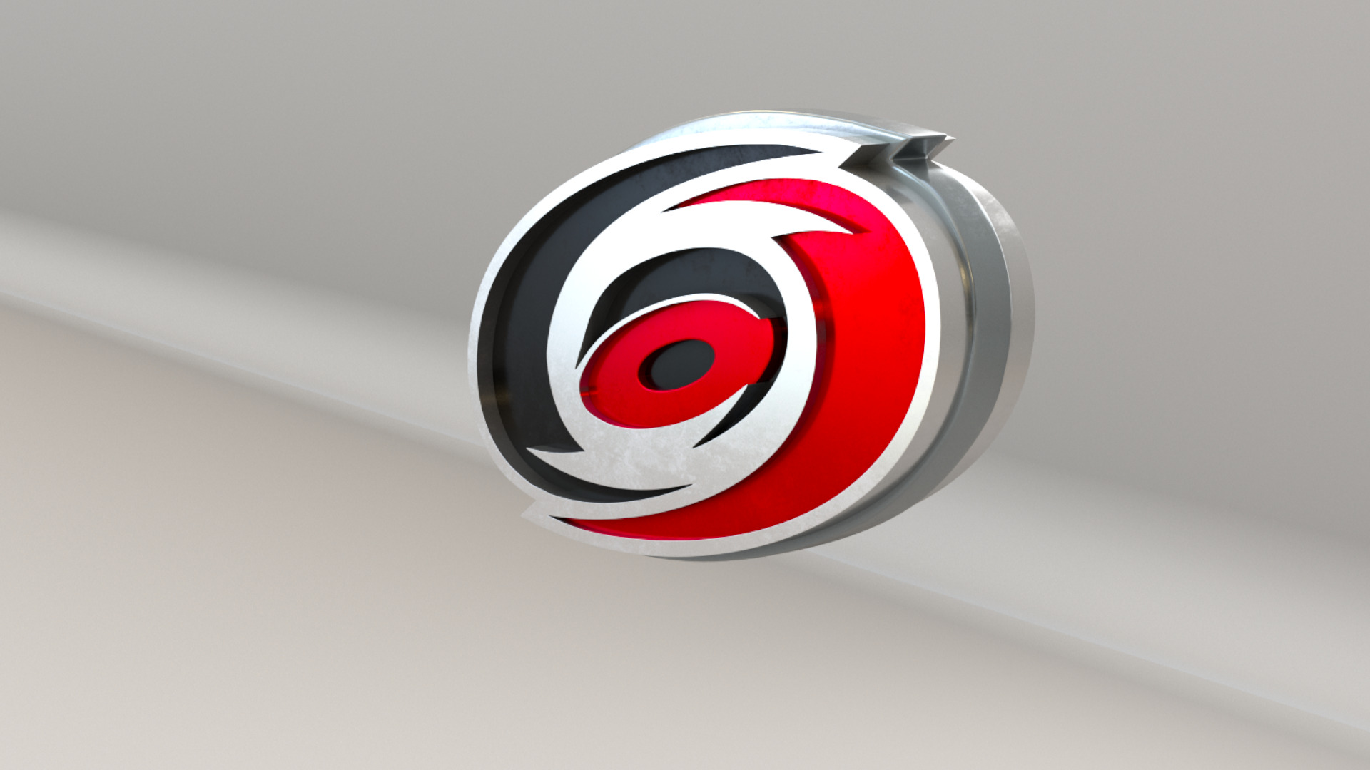 NHL Carolina Hurricanes Team Logo 3D model_9
