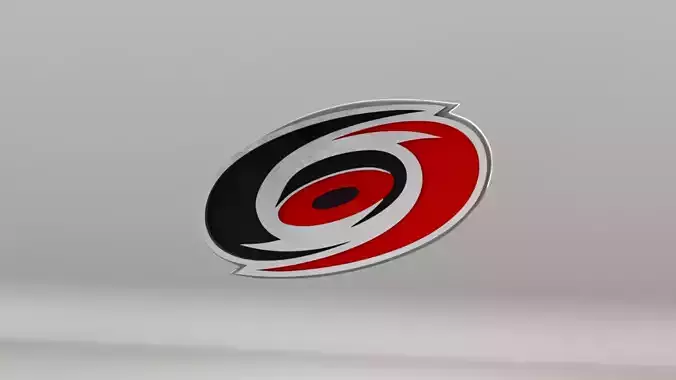 NHL Carolina Hurricanes Team Logo 3D model