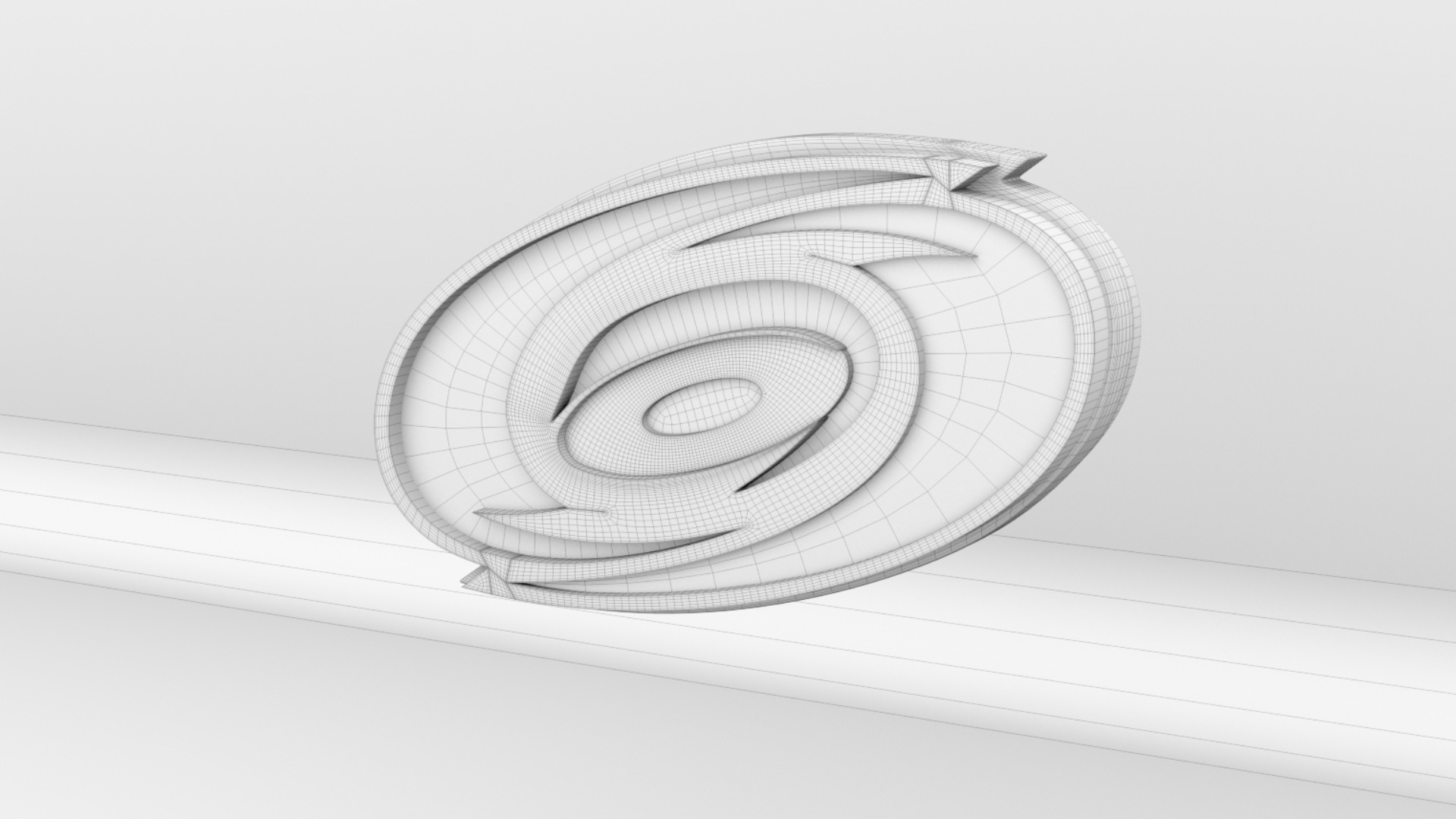 NHL Carolina Hurricanes Team Logo 3D model_4
