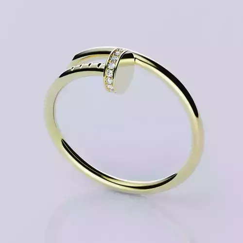 Nail Rings style All Sizes Collection 1mm stones