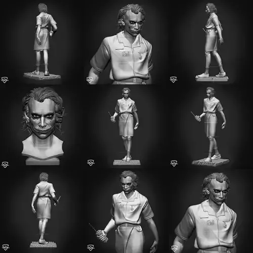 Joker Nurse Look 3d Print