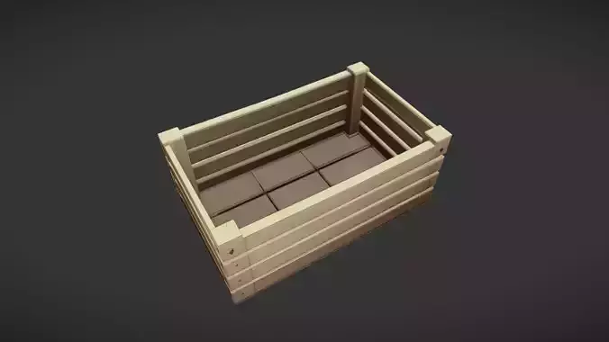 wooden storage crate