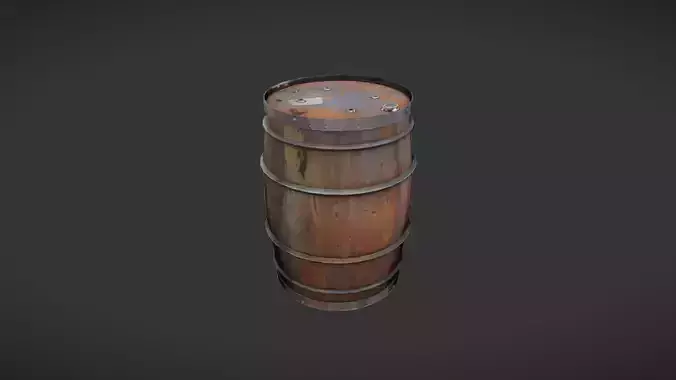 rustic metal barrel