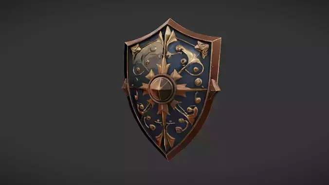 ornate decorative shield