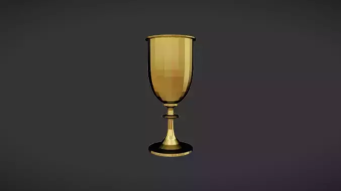 golden trophy or goblet