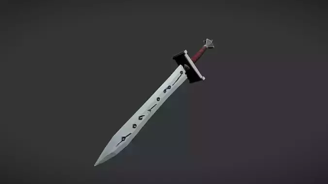 Fictional ornate sword with handle wrap