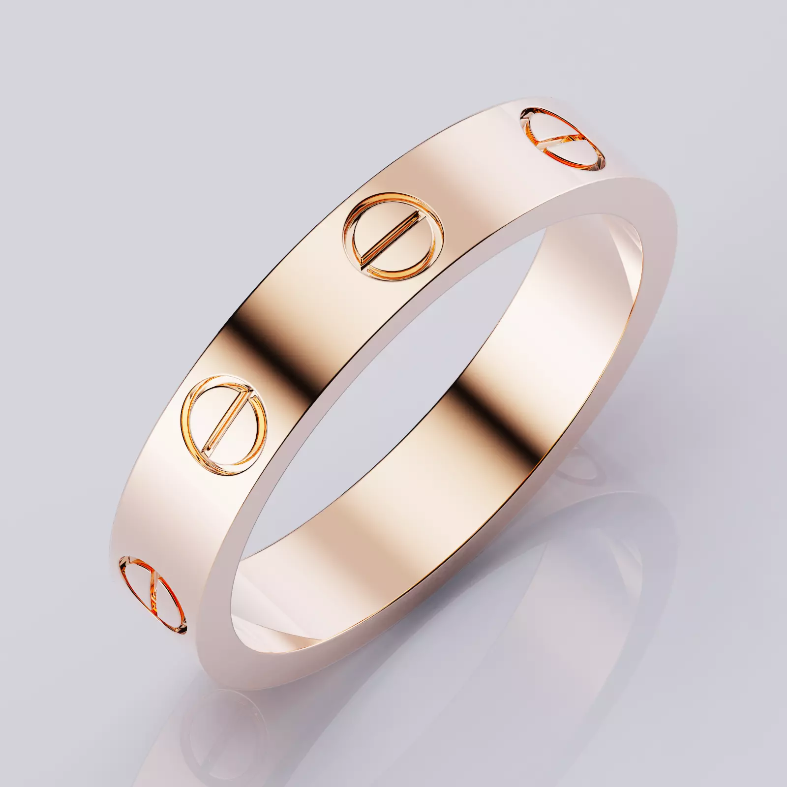 Wedding rings Love Collection 01 All Sizes 3D print model_0