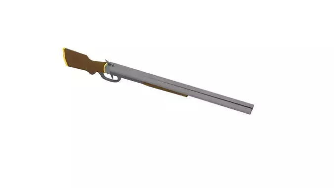 Low Poly Western Shotgun