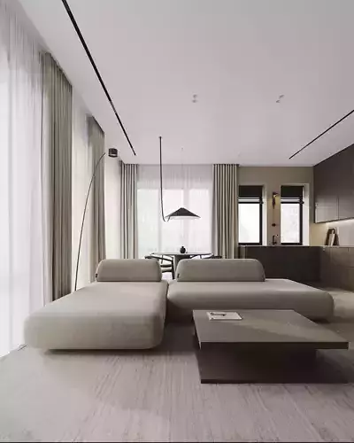 Interior Scene 2 - 3d Model - Lighting 3D model 3D model