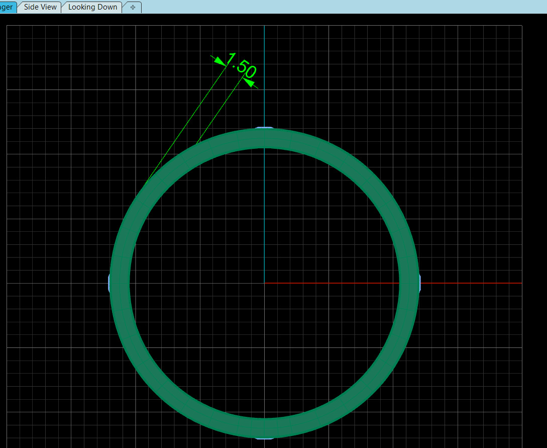 Wedding rings Love Collection version1 All Sizes 4 stone 3D print model_4