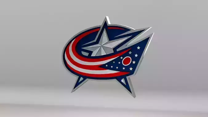 NHL Columbus Bluejackets Team Logo 3D model