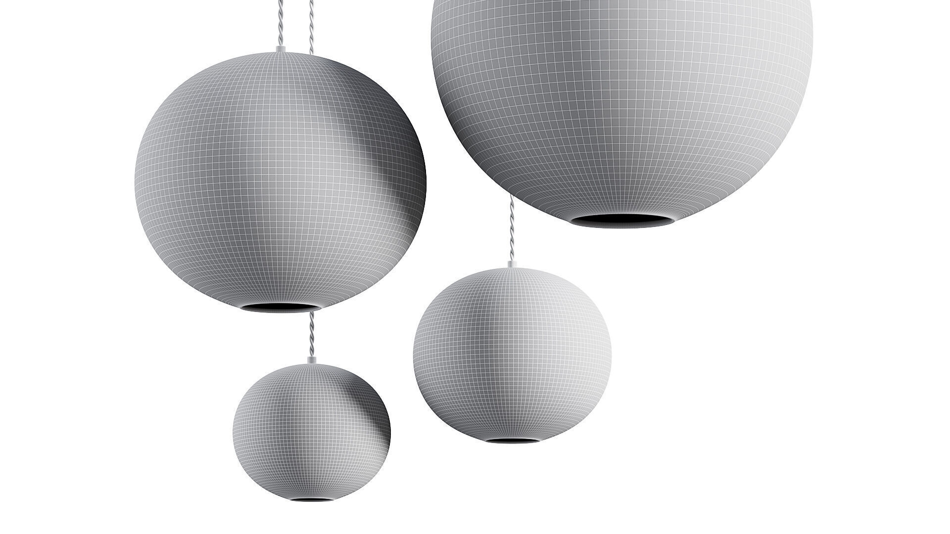 Wabi-sabi Pendant light Pura by Lumalano 3D model_4