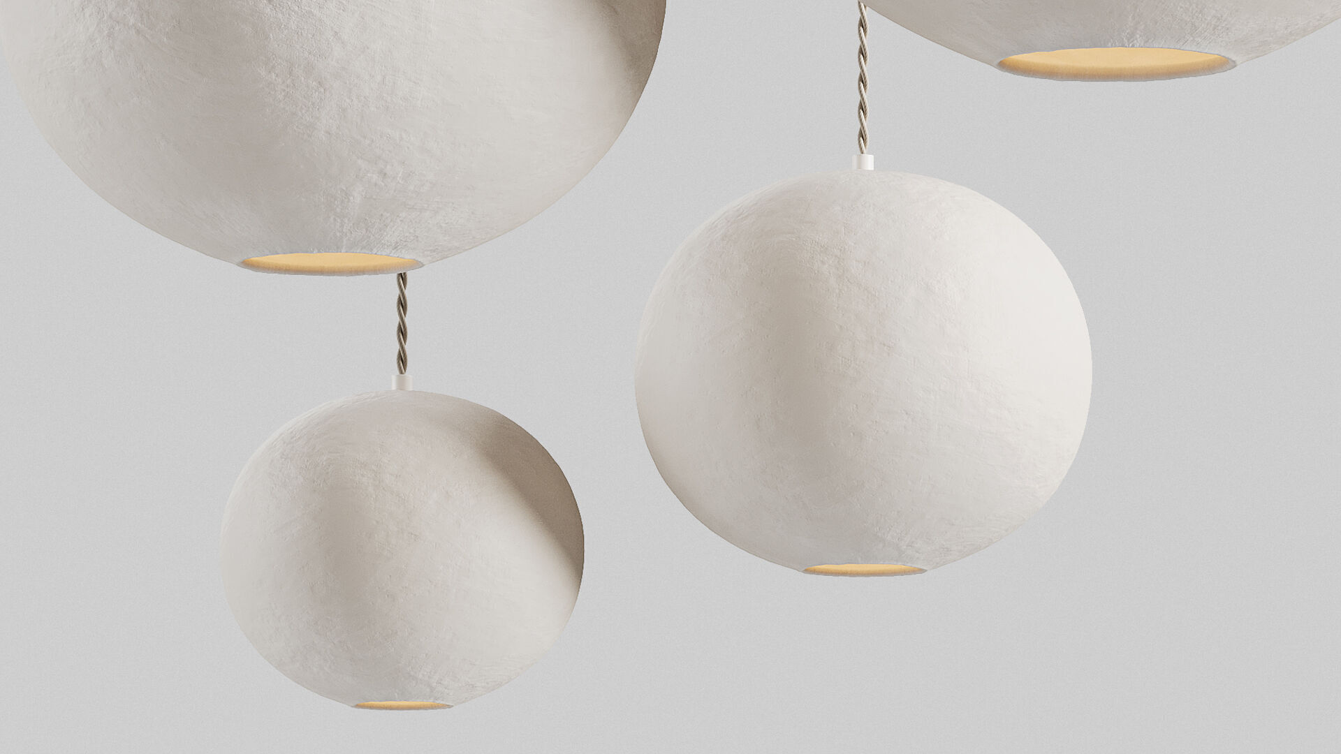 Wabi-sabi Pendant light Pura by Lumalano 3D model_3