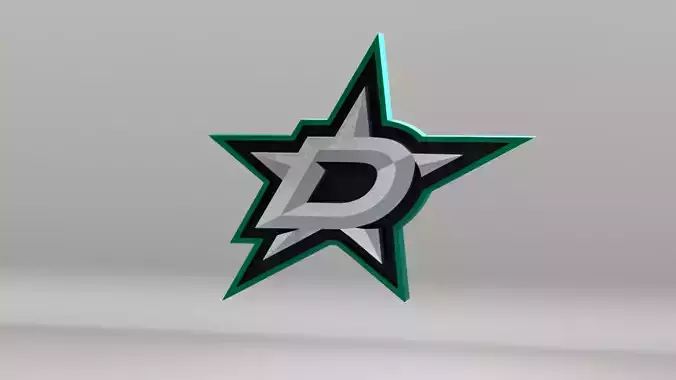 NHL Dallas Stars Team Logo 3D model