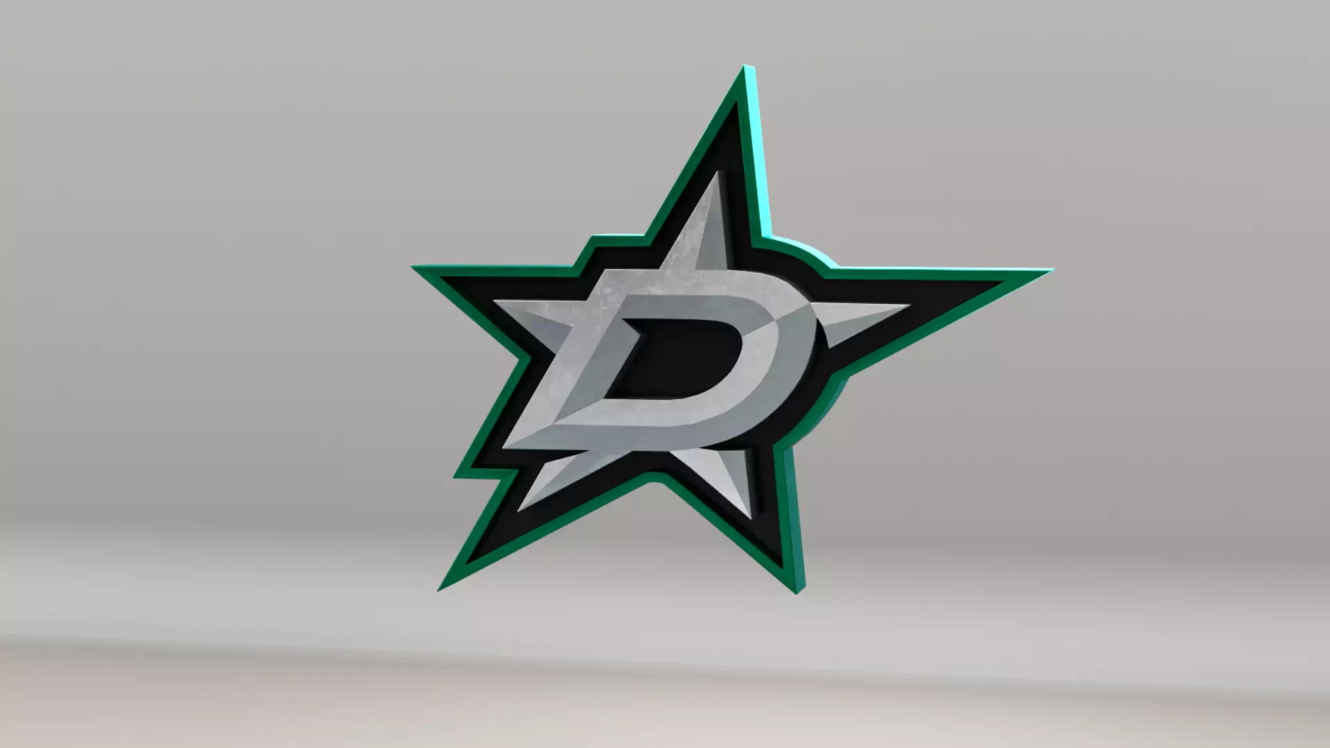 NHL Dallas Stars Team Logo 3D model_0