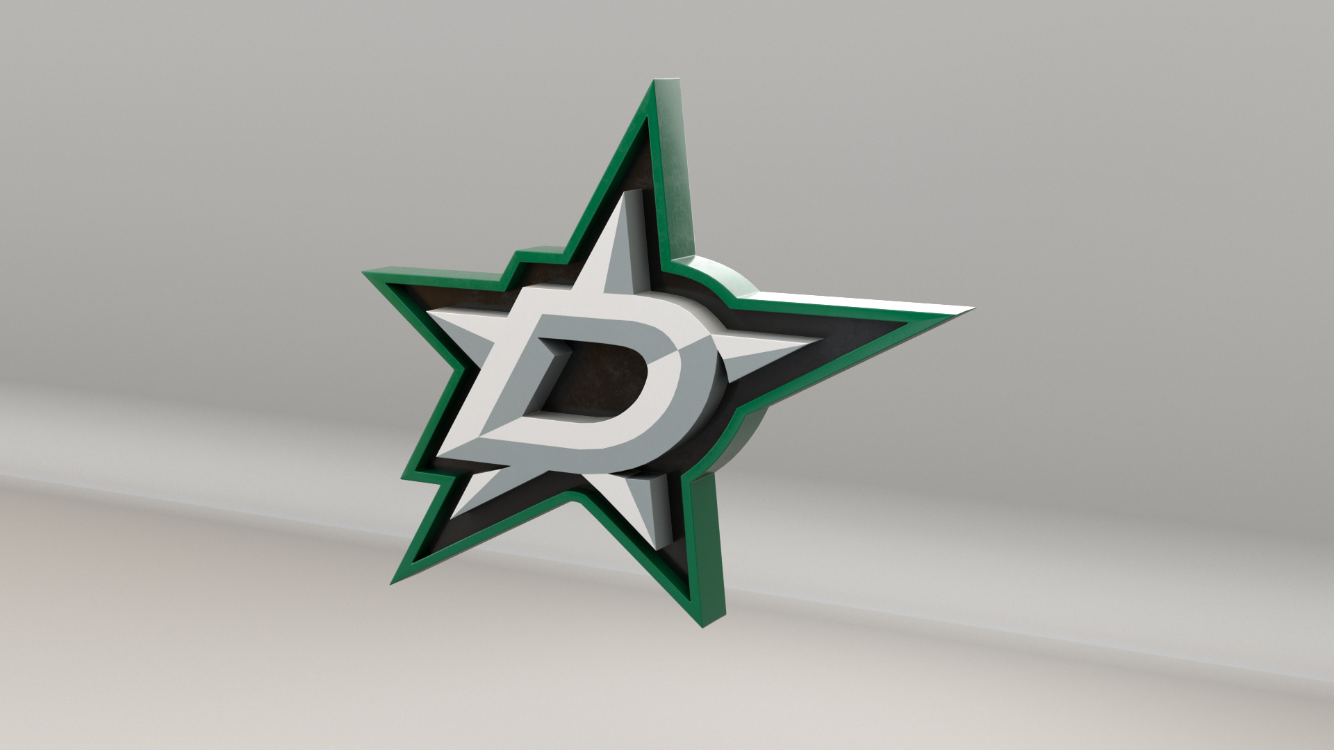 NHL Dallas Stars Team Logo 3D model_6
