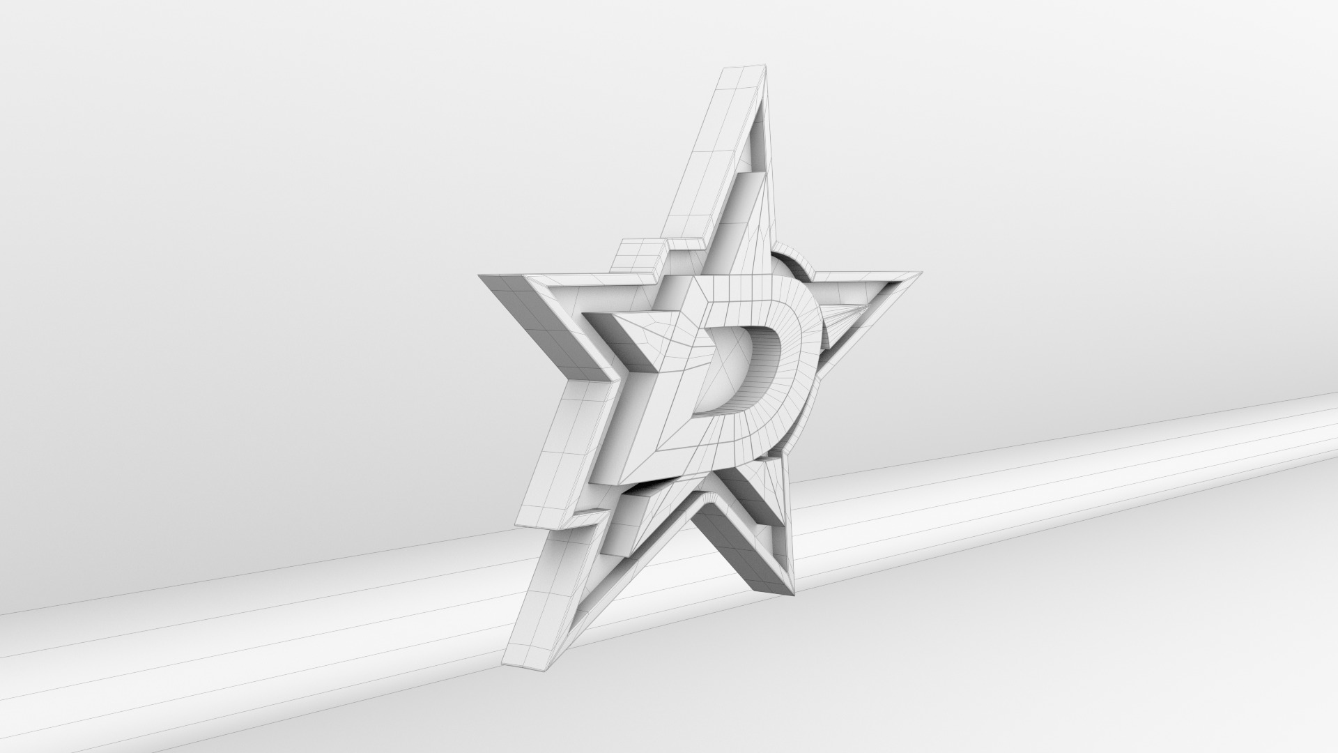 NHL Dallas Stars Team Logo 3D model_10