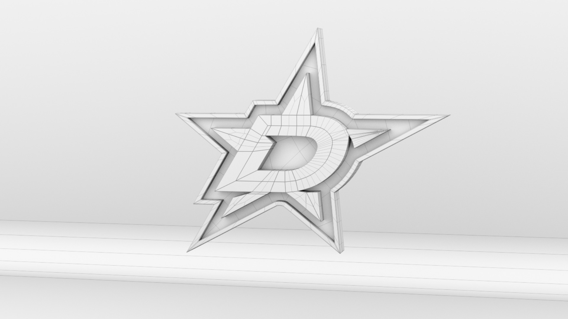 NHL Dallas Stars Team Logo 3D model_7