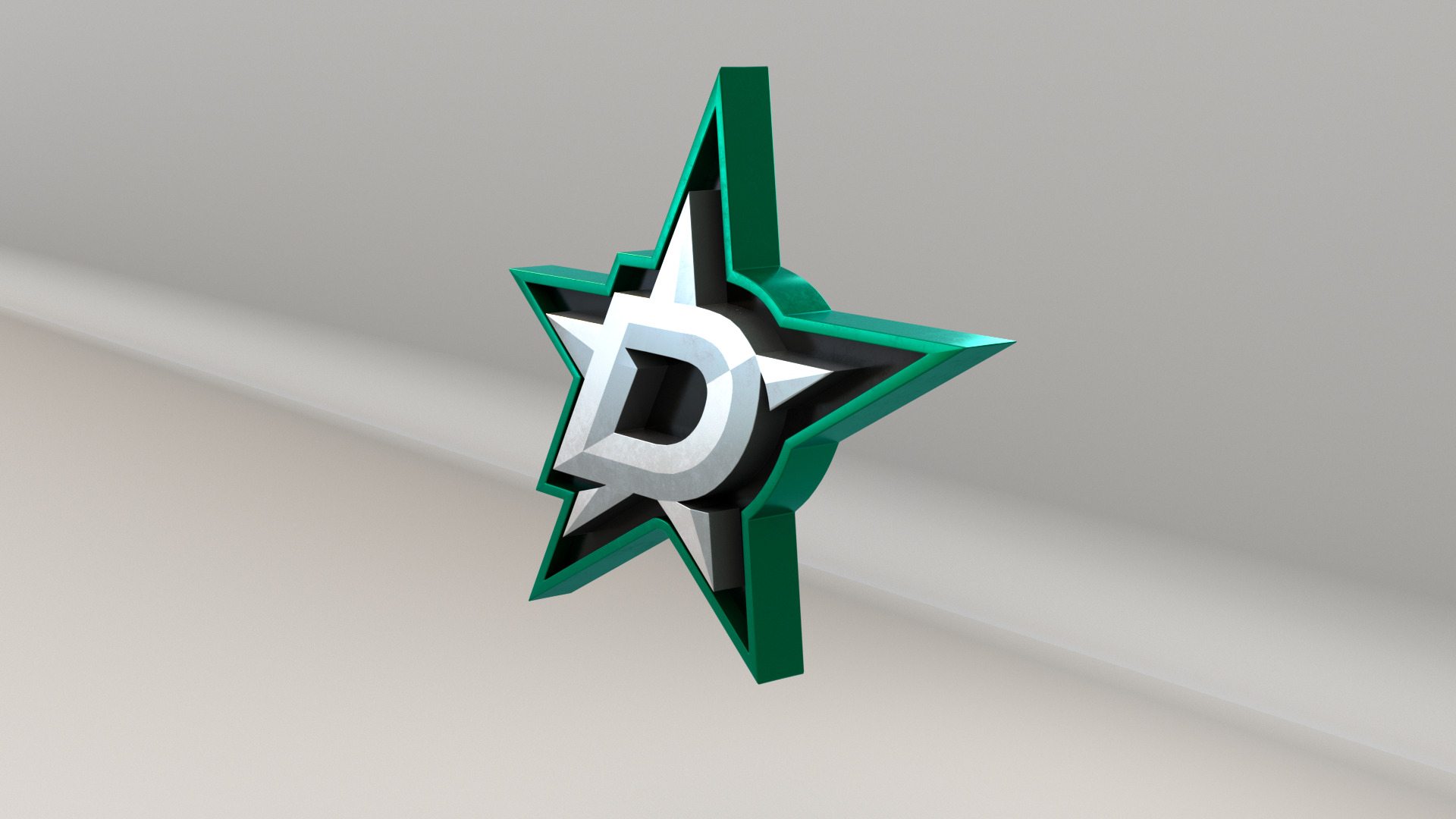 NHL Dallas Stars Team Logo 3D model_5