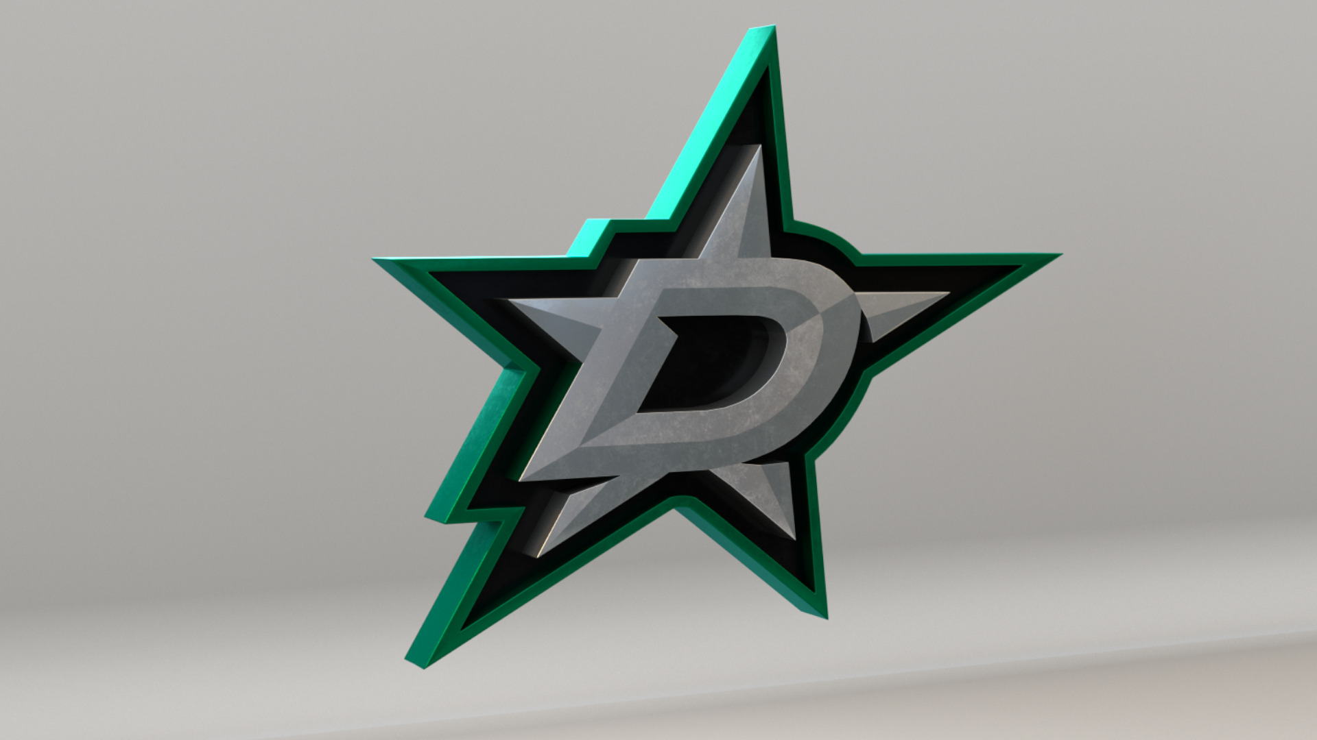 NHL Dallas Stars Team Logo 3D model_3
