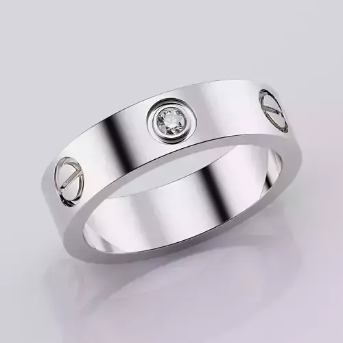 Wedding rings Love Collection version2 All Sizes 1 stone