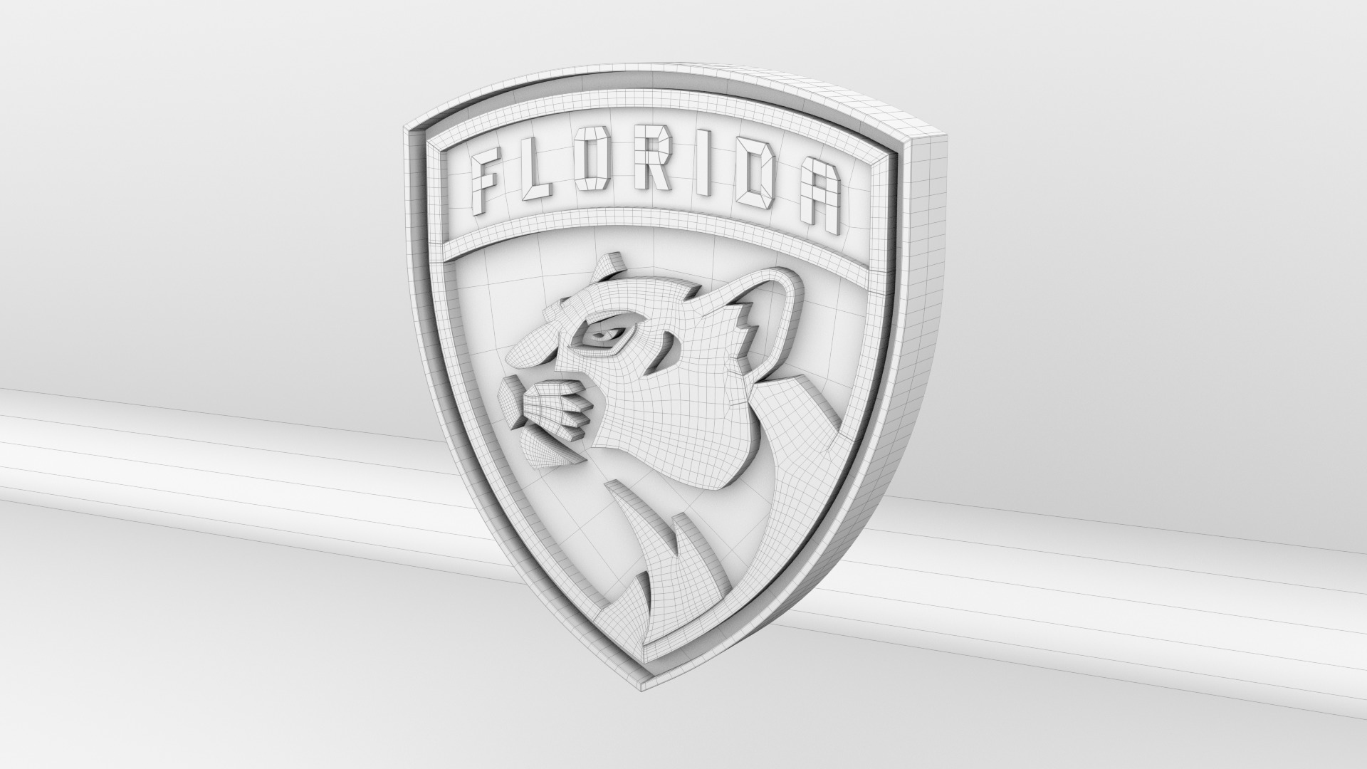 NHL Florida Panthers Team Logo 3D model_8