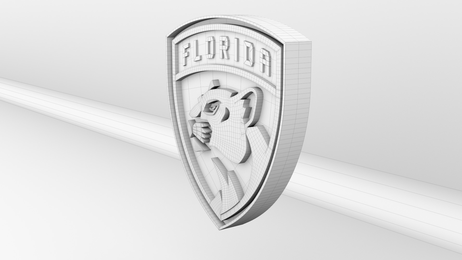 NHL Florida Panthers Team Logo 3D model_11