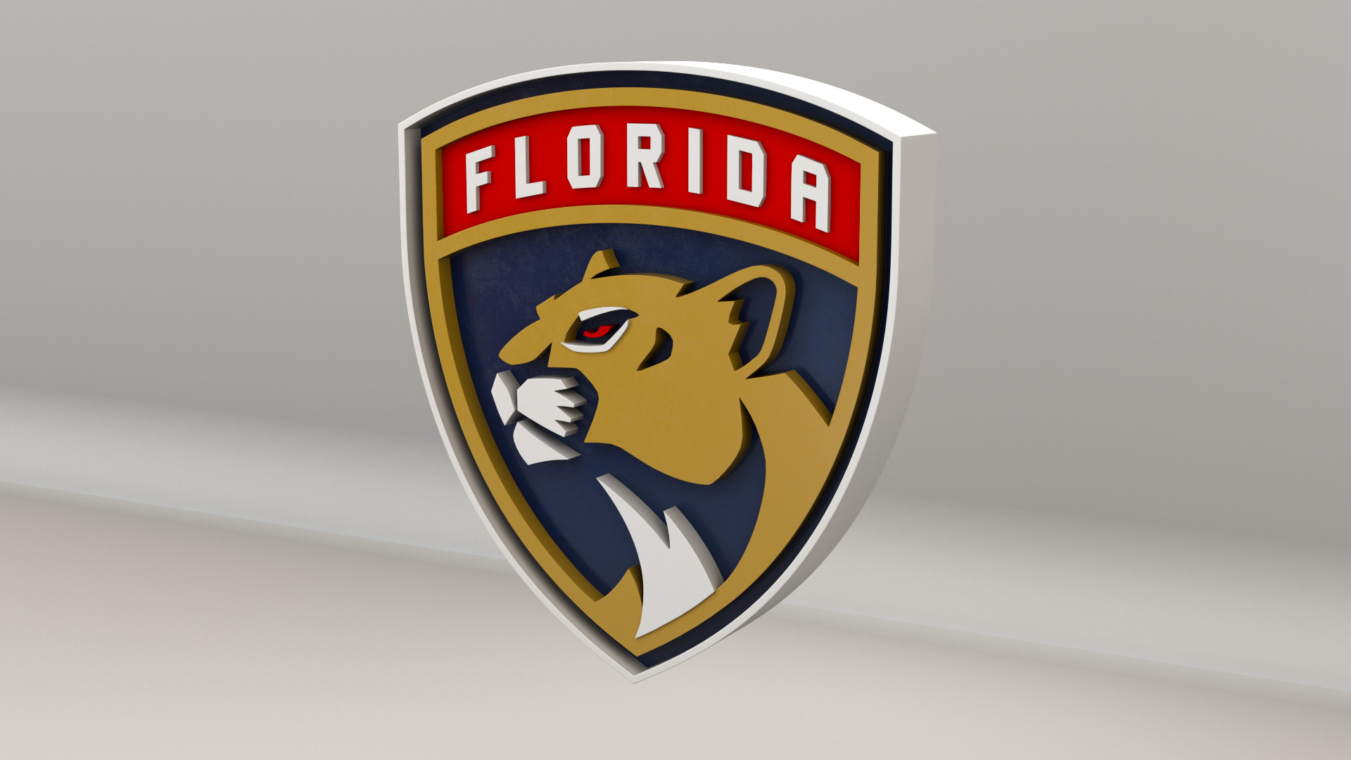 NHL Florida Panthers Team Logo 3D model_6